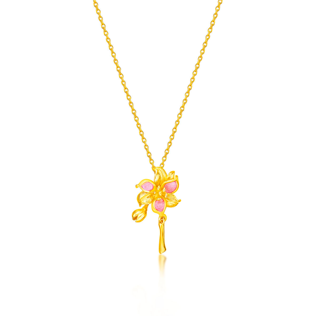 Long Thai Lila With Gold Foil Light Pink