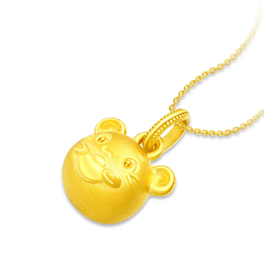 中国周大福限定chow tai fook 999足金24K うさぎ キーホルダー 周大福999 24K足金「兔年」系列之没问题金币兔项链– Gem Hooray
