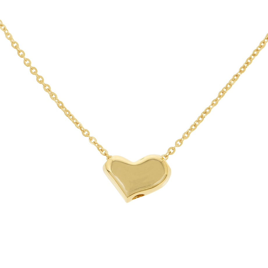 Chow Tai Fook 18K/750 Yellow Gold Necklace- Heart Shape – Gem