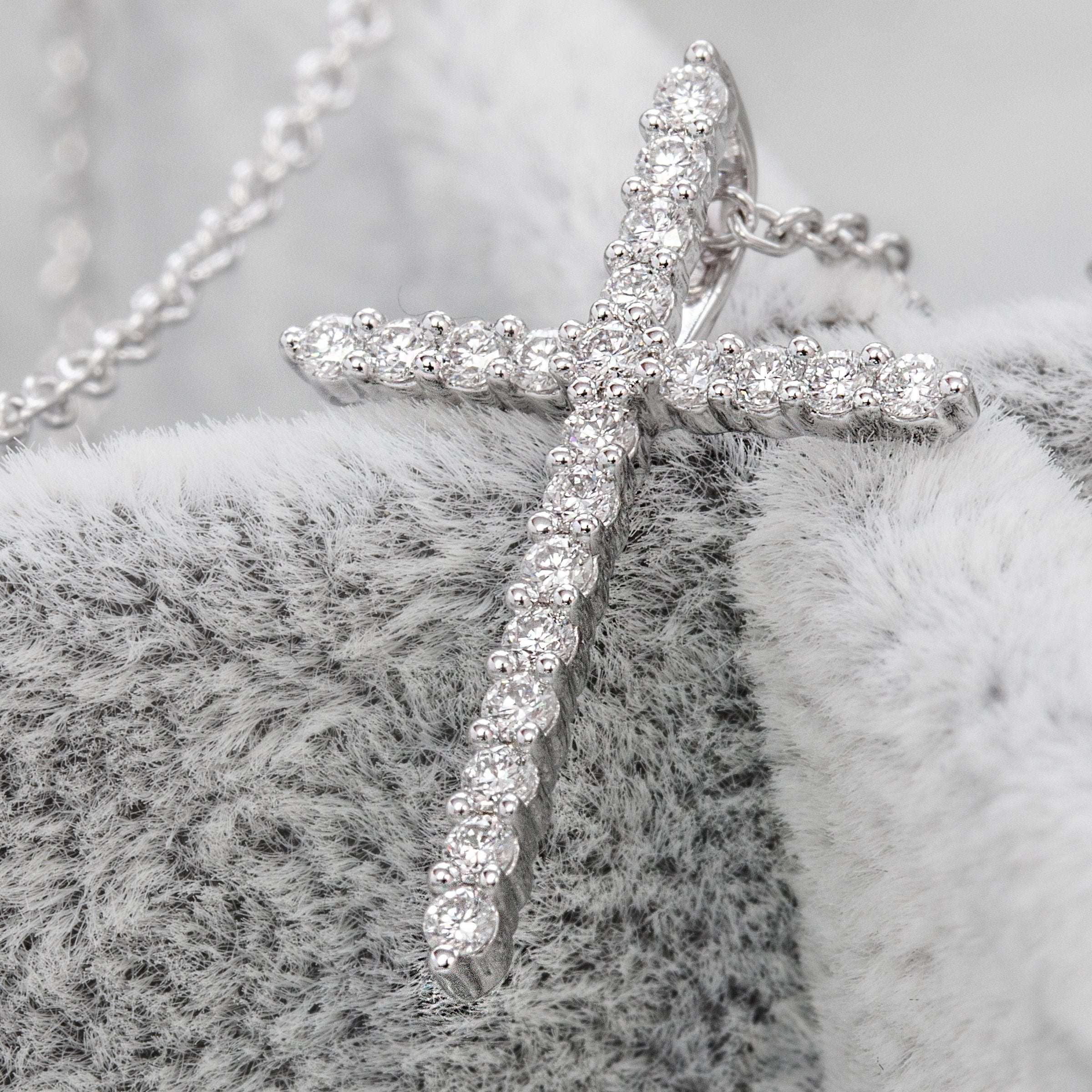 Diamond Cross Pendant Necklace - Necklaces from Cavendish Jewellers Ltd UK