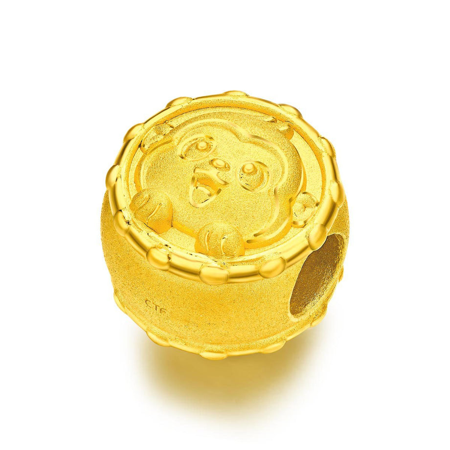 周大福 約1ｇ　金　A u 999.9 福招き　縁起物　ミニ 金元宝 周大福999 24K足金「12生肖系列」招财开运金币转运珠– Gem