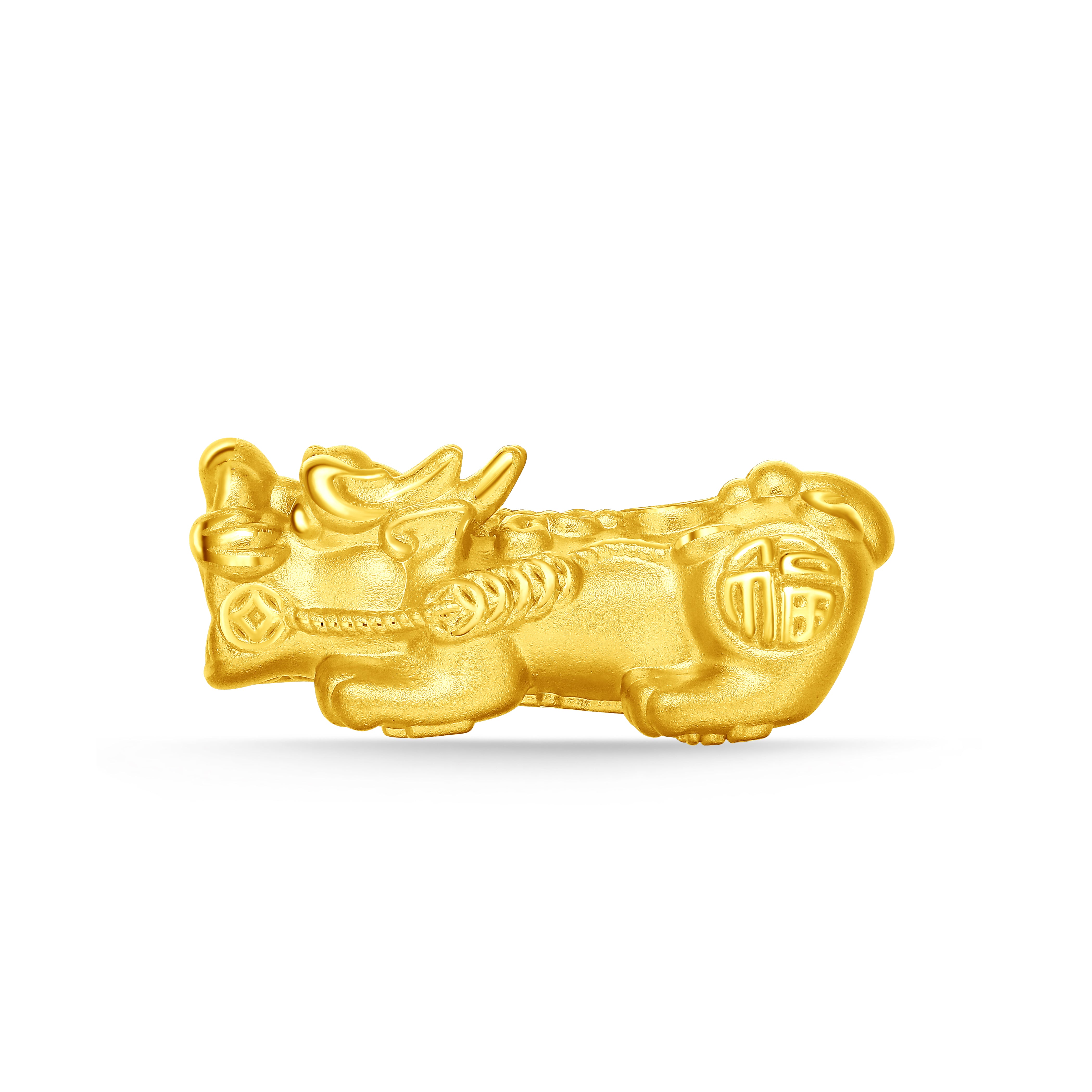 999 real gold pixiu 24k pure gold charms for bracelets gold jewelry parts  fine gold jewelry